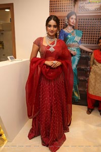 Nidhhi Agerwal at Sri Krishna Silks Launch