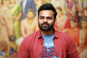 Sai Dharam Tej at Prati Roju Pandage Interview