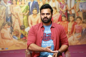 Sai Dharam Tej at Prati Roju Pandage Interview