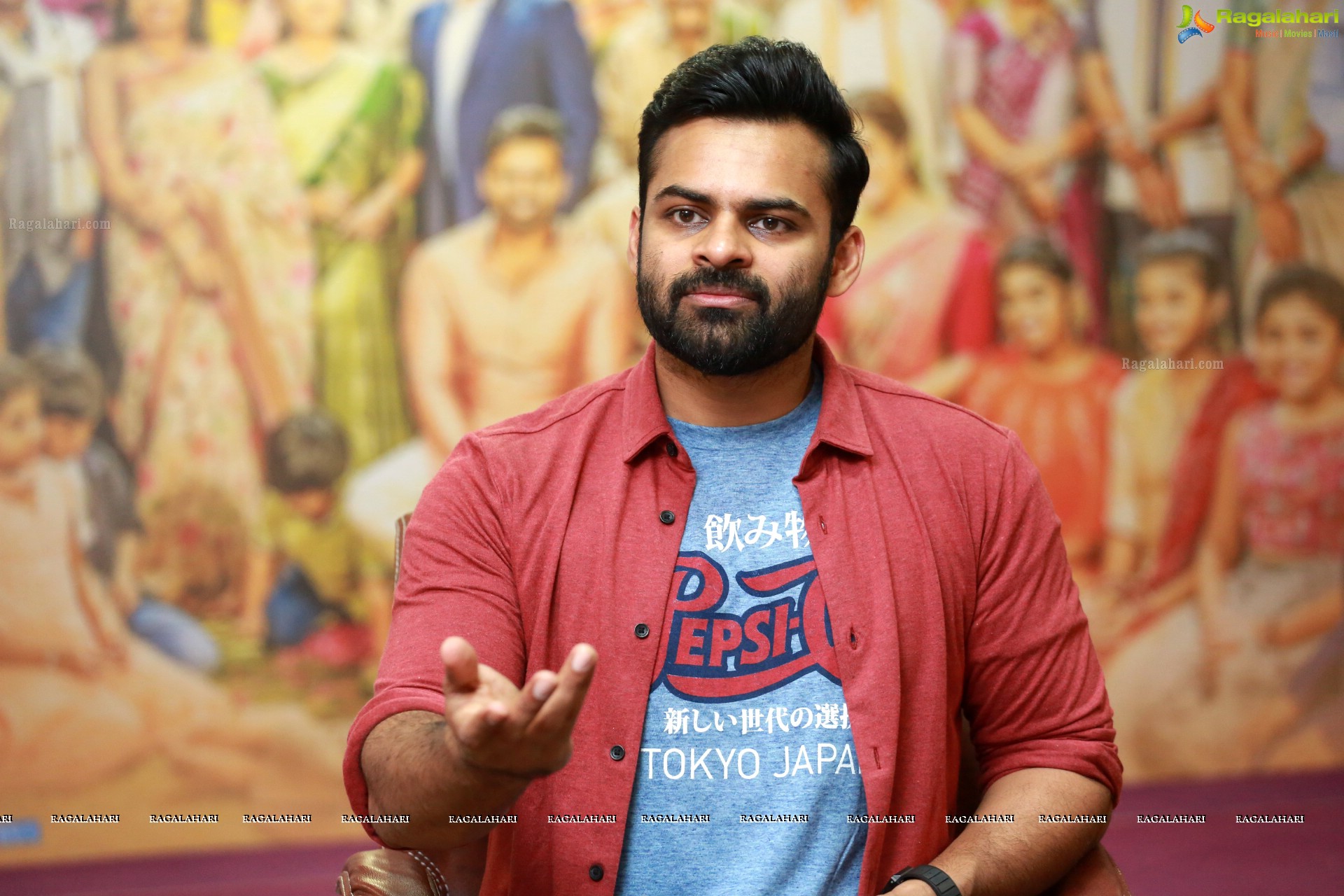 Sai Dharam Tej at Prati Roju Pandage Movie Interview