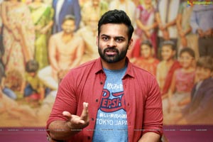 Sai Dharam Tej at Prati Roju Pandage Interview