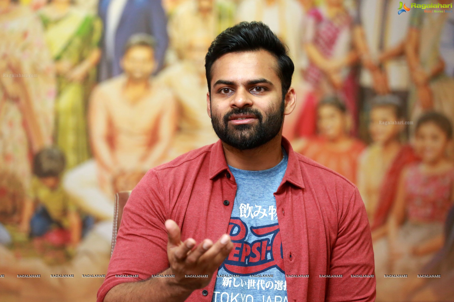 Sai Dharam Tej at Prati Roju Pandage Movie Interview