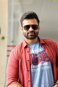 Sai Dharam Tej at Prati Roju Pandage Interview