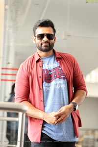 Sai Dharam Tej at Prati Roju Pandage Interview