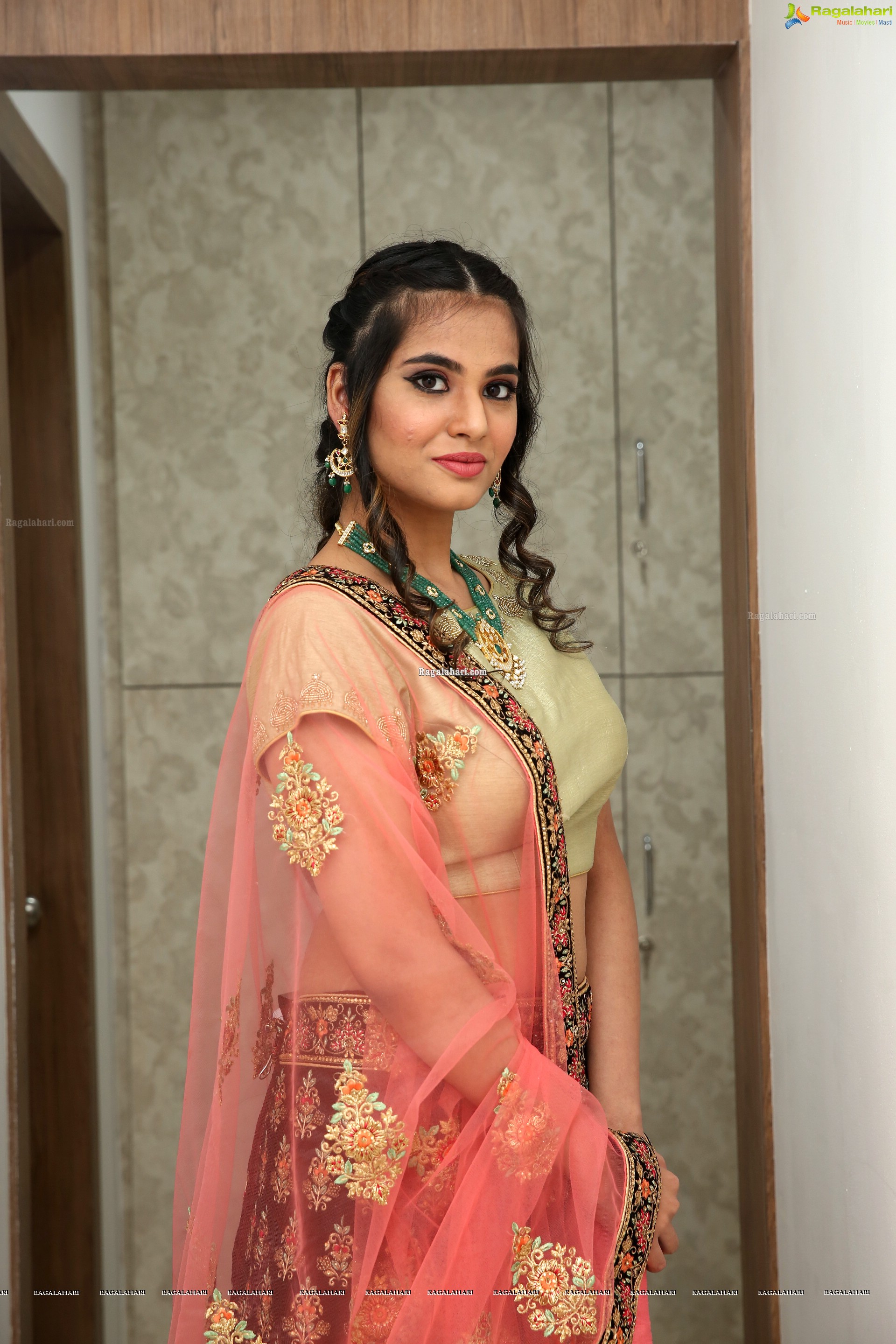 Vaishnavi Rao at Sri Krishna Silks Exclusive Weaves at Banjara Hills Curtain Raiser - HD Gallery