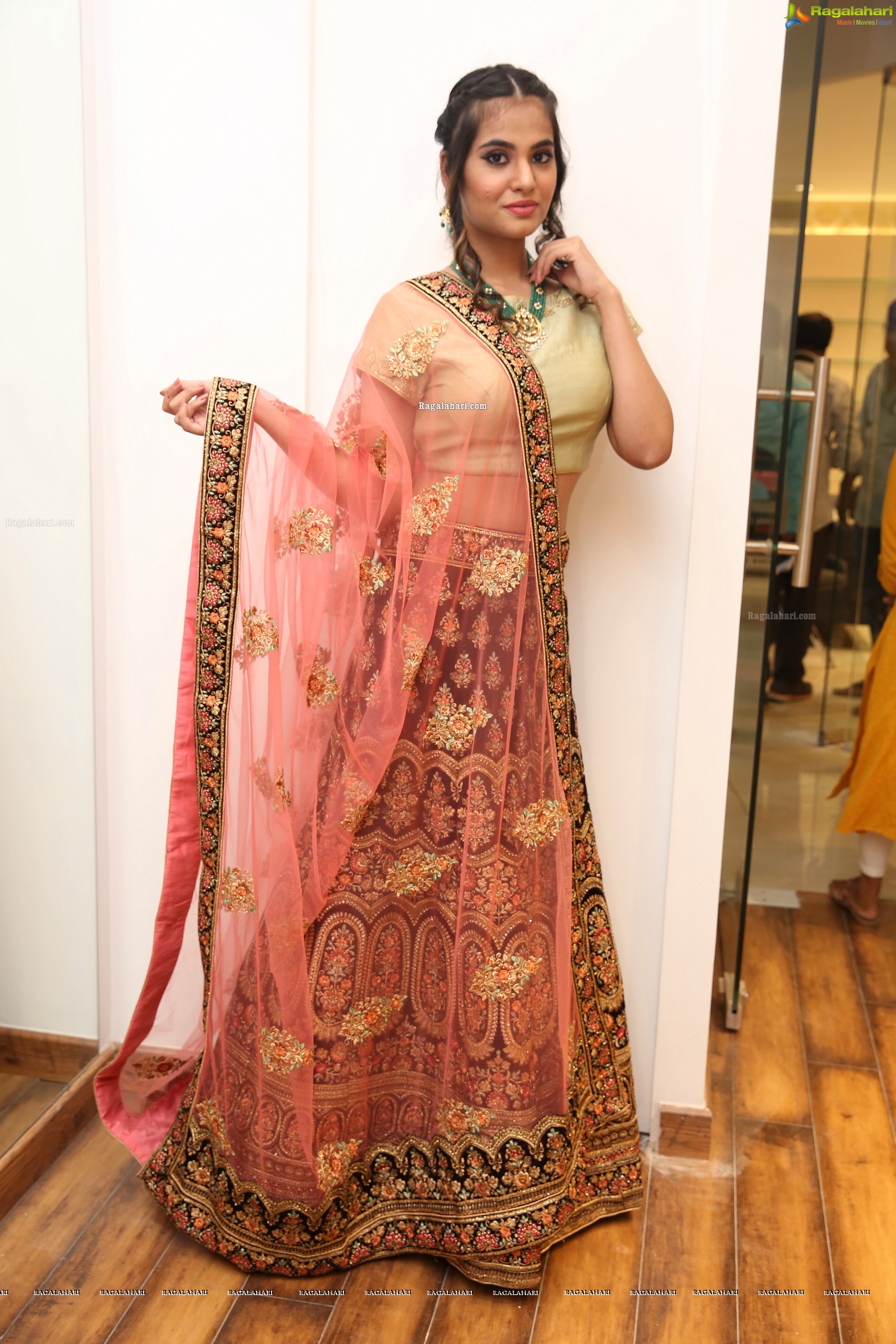 Vaishnavi Rao at Sri Krishna Silks Exclusive Weaves at Banjara Hills Curtain Raiser - HD Gallery