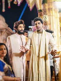 Allu Sirish Vibrant Looks at Nischay Wedding