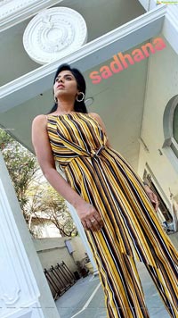 Manisha Pillai in Striped Jumpsuit