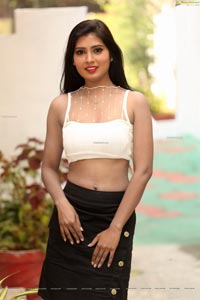 Sanjana Choudhary at Bomma Adhirindi Movie Interview