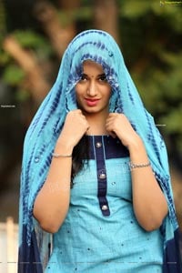 Akhila Ram in Blue Churidar Exclusive Photo Shoot