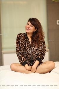 Saloni Aswani in Cheetah Print Dress Exclusive