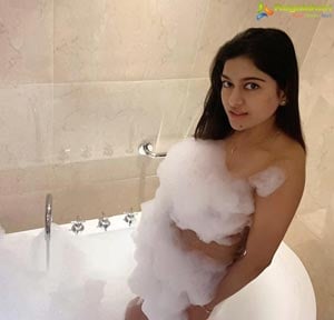 Akshatha Srinivas Taking Bubble Bath