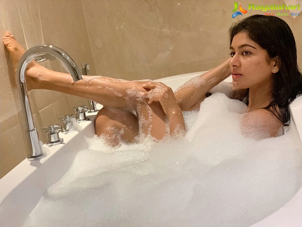 Akshatha Srinivas Taking Bubble Bath, Photo Gallery