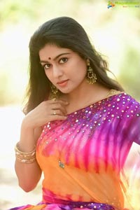 Akshatha Srinivas Poses in Saree