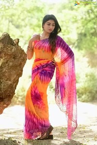 Akshatha Srinivas Poses in Saree