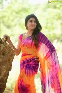 Akshatha Srinivas Poses in Saree