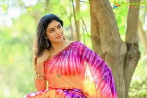 Akshatha Srinivas Poses in Saree