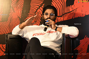 Allu Arjun at Pushpa Movie Interview