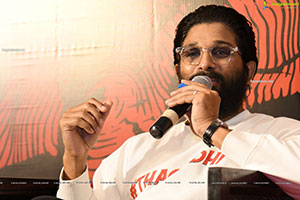 Allu Arjun at Pushpa Movie Interview