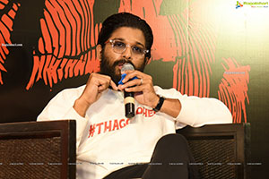 Allu Arjun at Pushpa Movie Interview