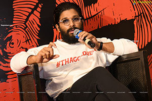 Allu Arjun at Pushpa Movie Interview