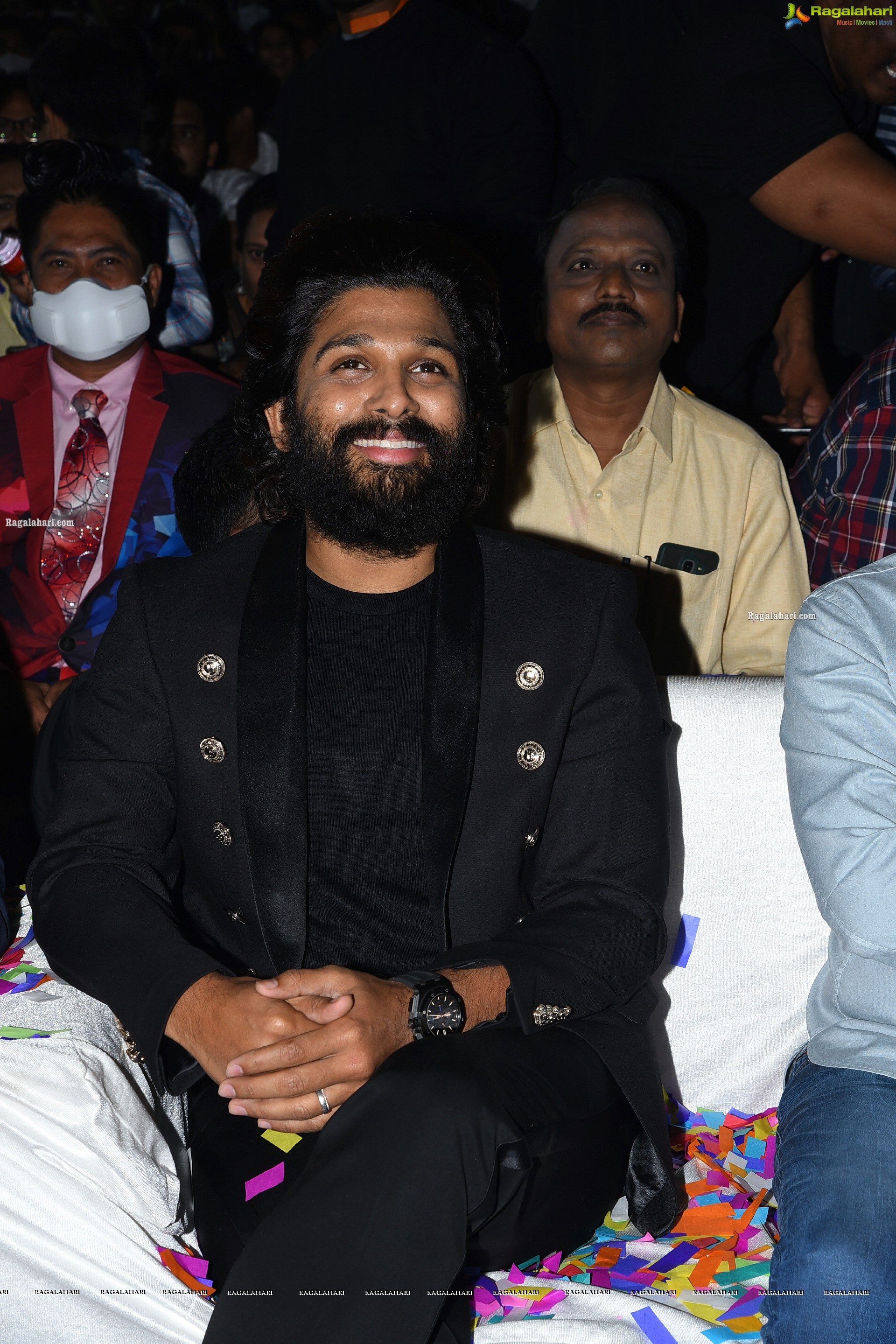 Allu Arjun at Pushpa Movie Pre-Release Event, HD Photo Gallery