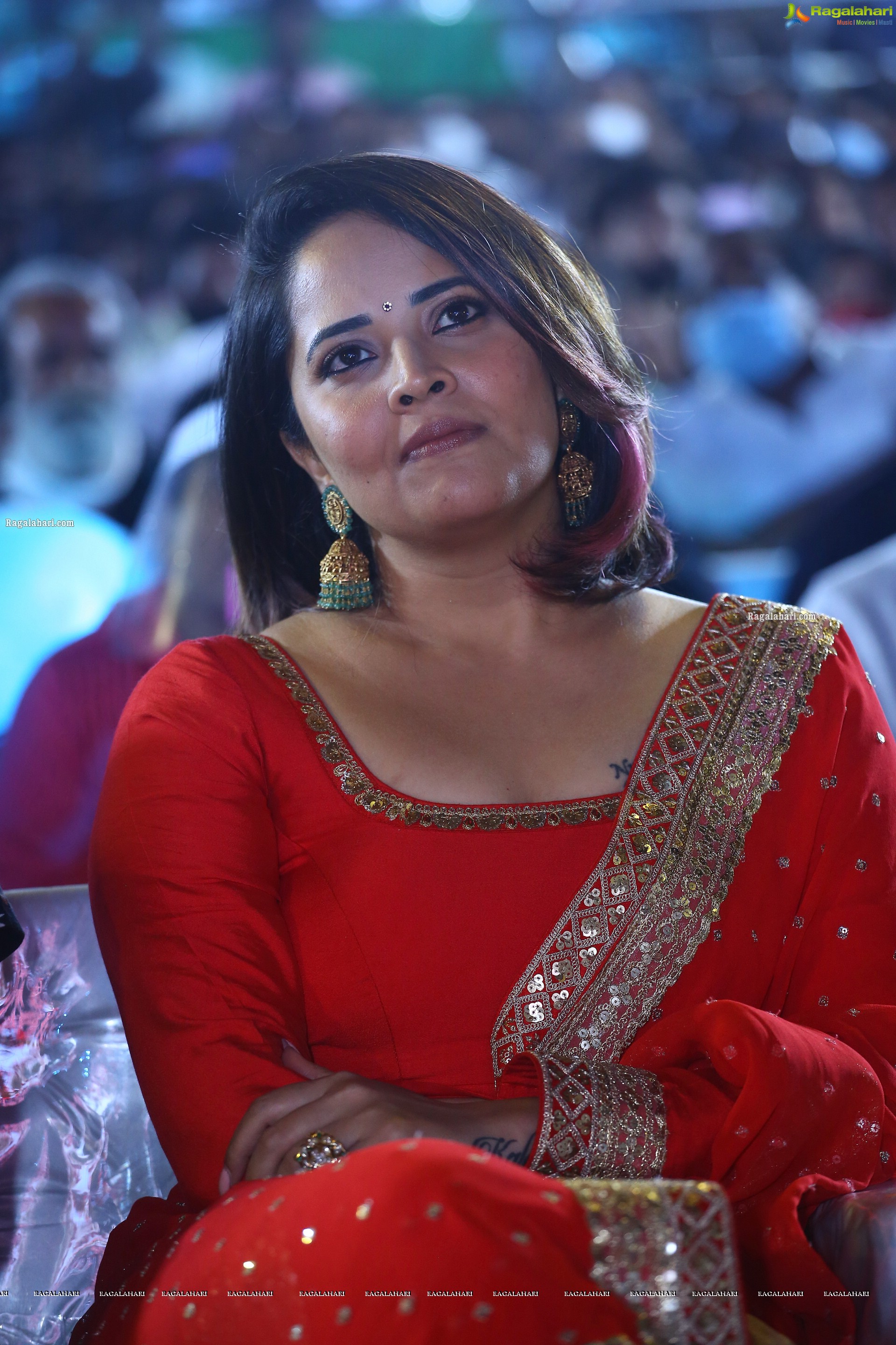 Anasuya Bharadwaj at Pushpa Movie Pre-Release Event, HD Photo Gallery