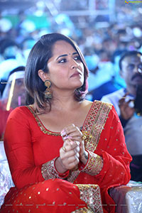 Anasuya Bharadwaj at Pushpa Movie Pre-Release Event