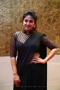 Anjali Beautiful Stills in Black Saree