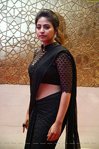 Anjali Beautiful Stills in Black Saree