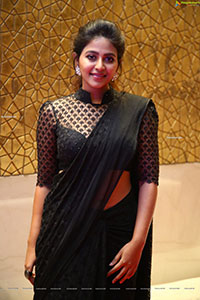 Anjali Beautiful Stills in Black Saree