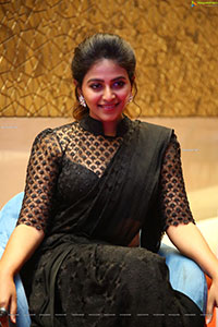 Anjali Beautiful Stills in Black Saree