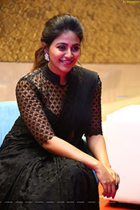 Anjali Beautiful Stills in Black Saree