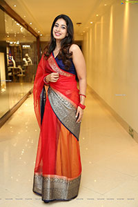 Archana Ravi HD Stills in Beautiful Red Saree