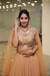 Chandini Gollapudi in Beige Lehenga Choli