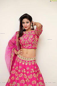 Ishika Roy in Pink Designer Lehenga