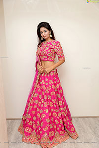Ishika Roy in Pink Designer Lehenga