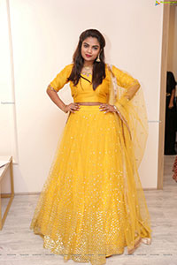 Model Madhu in Yellow Lehenga Choli, HD Photo Gallery