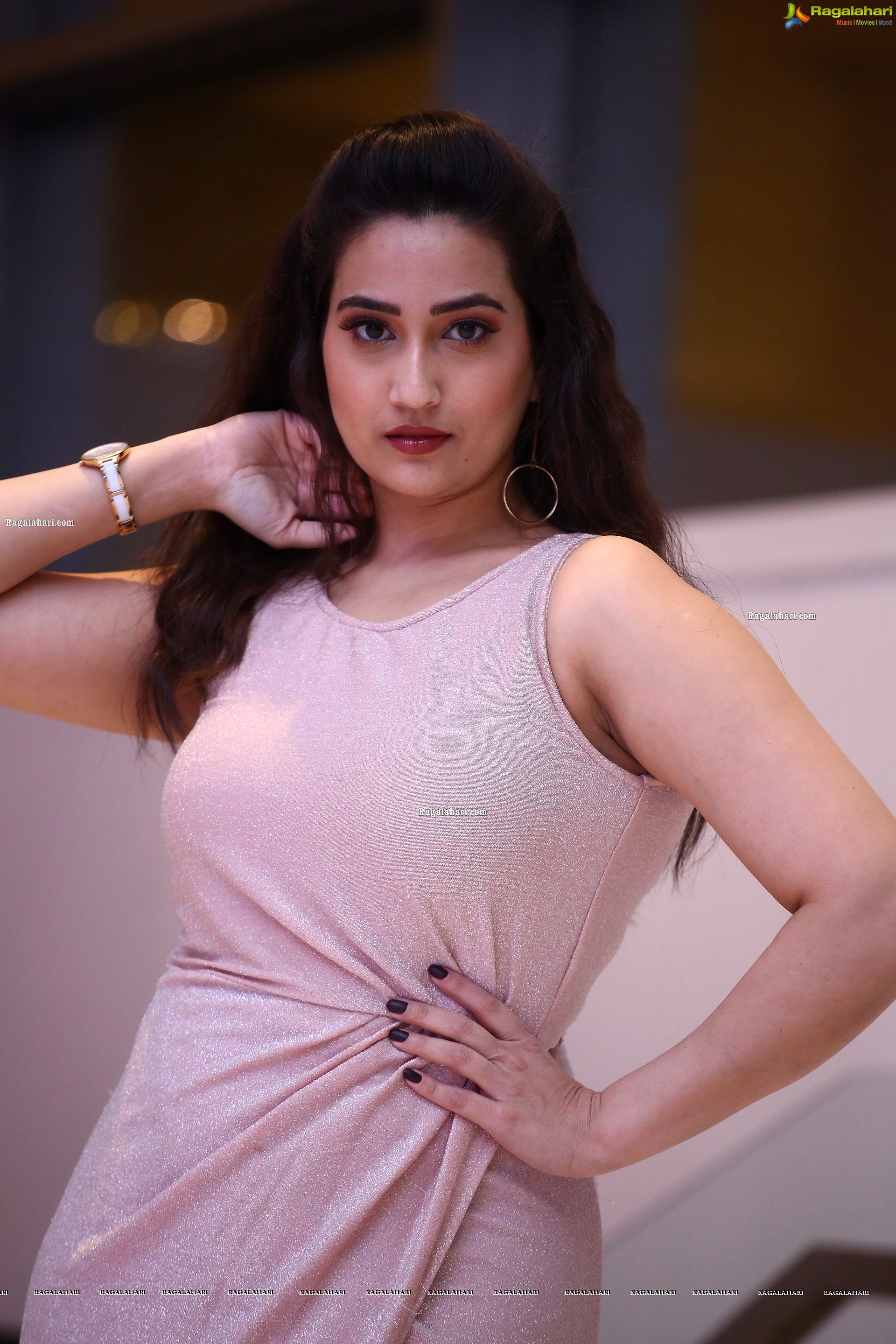 Anchor Manjusha at Pushpa Movie Press Meet, HD Photo Gallery