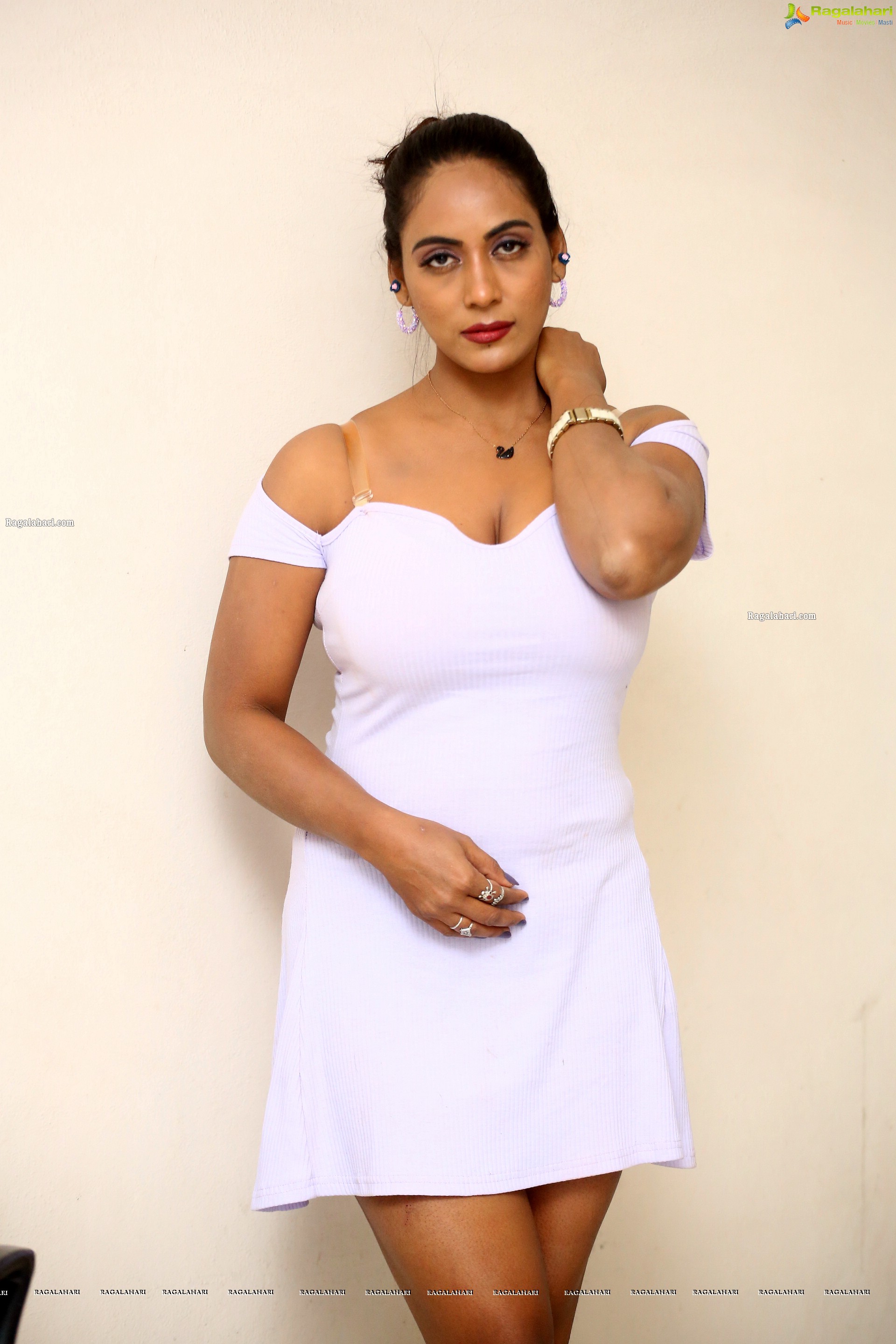 Meghana Chowdary at Gelupu Geetha Datithe Teaser Launch, HD Photo Gallery