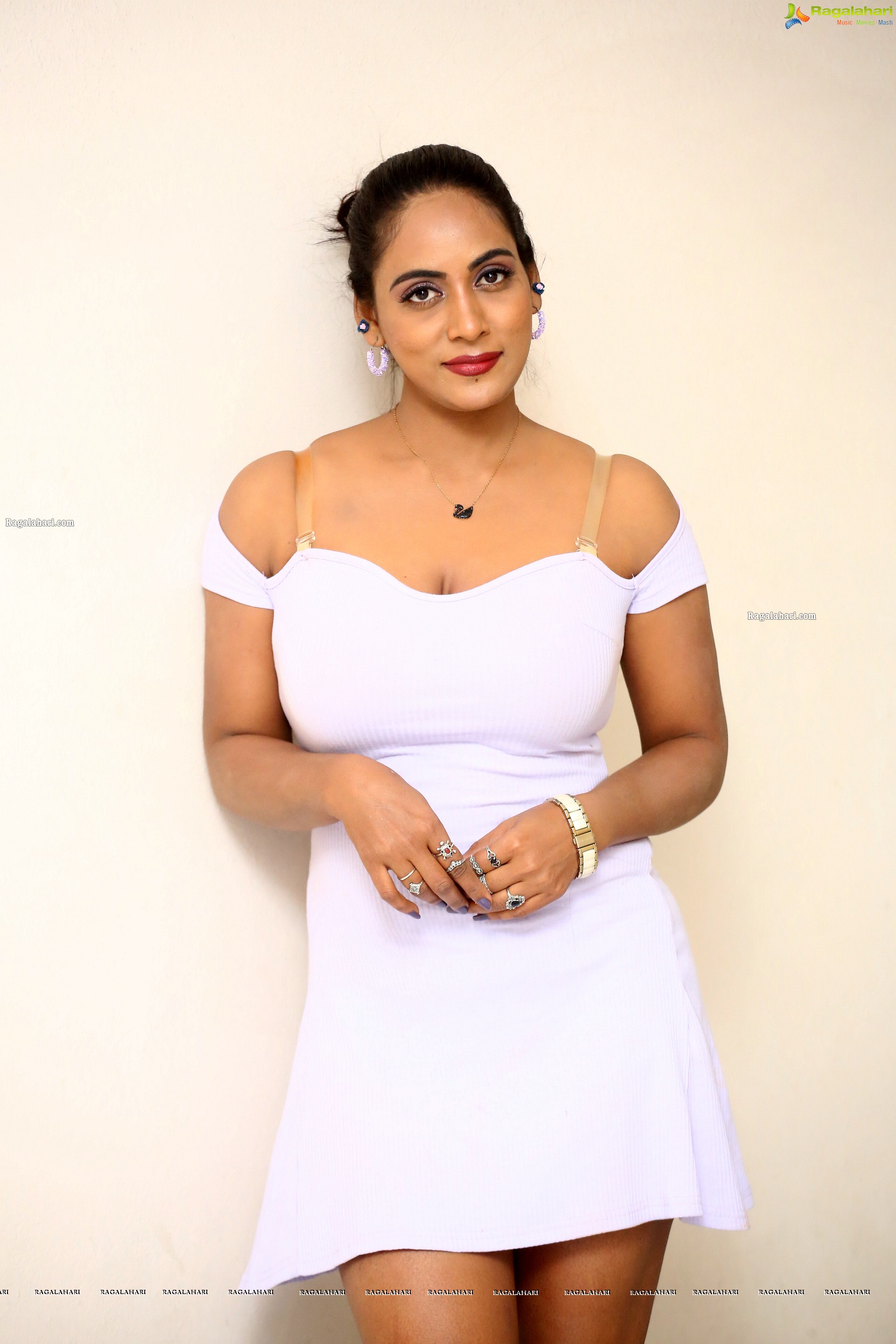 Meghana Chowdary at Gelupu Geetha Datithe Teaser Launch, HD Photo Gallery