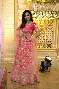 Saanve Megghana in Pink Embellished Lehenga Choli
