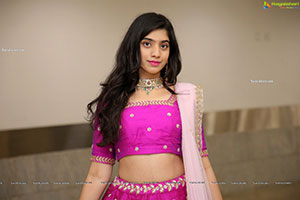 Nikita Choudary HD Stills in Pink Designer Lehenga