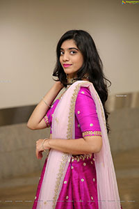 Nikita Choudary HD Stills in Pink Designer Lehenga