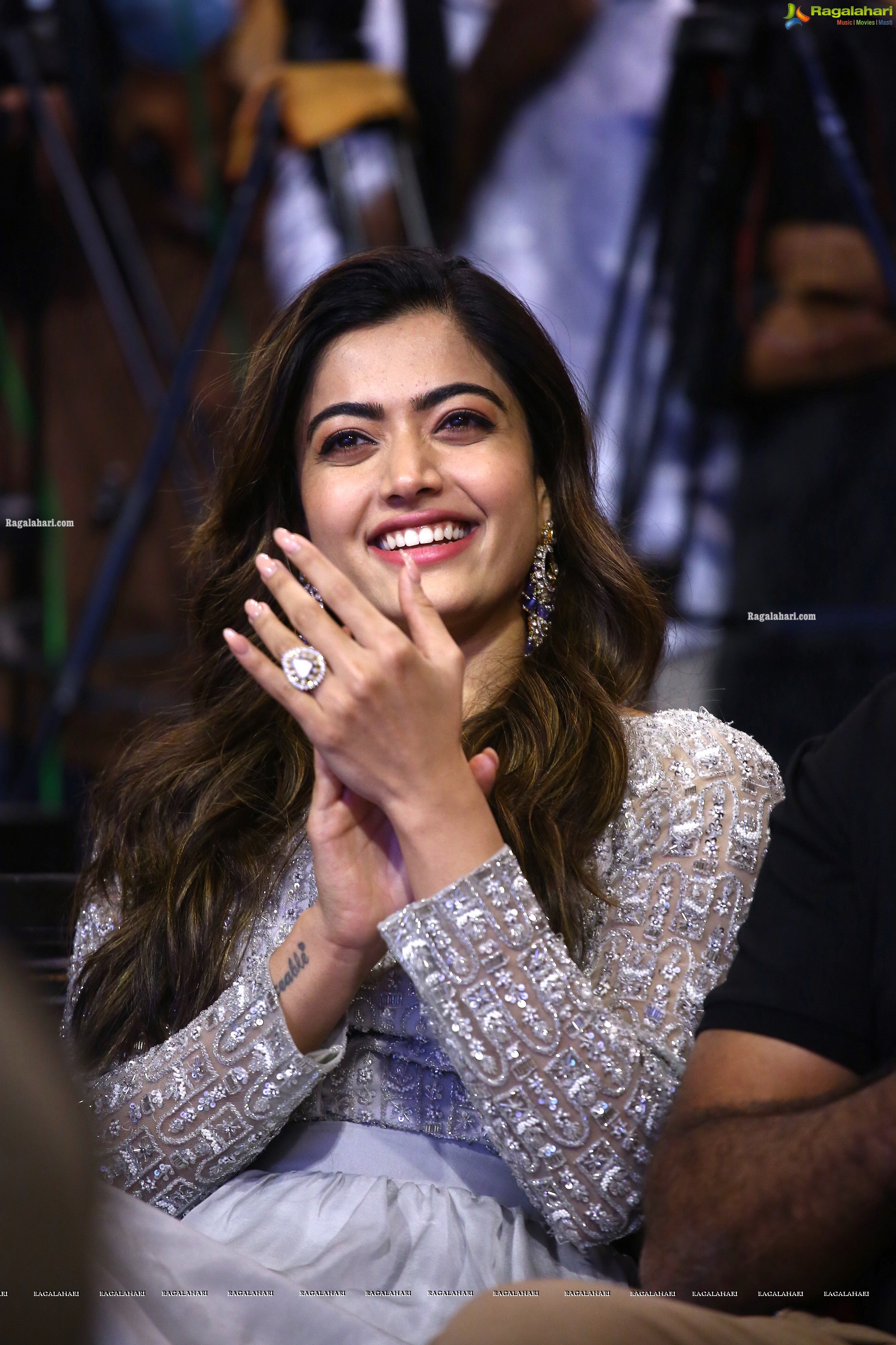 Rashmika Mandanna at Pushpa Movie Team Massive Thanks Meet, HD Photo Gallery