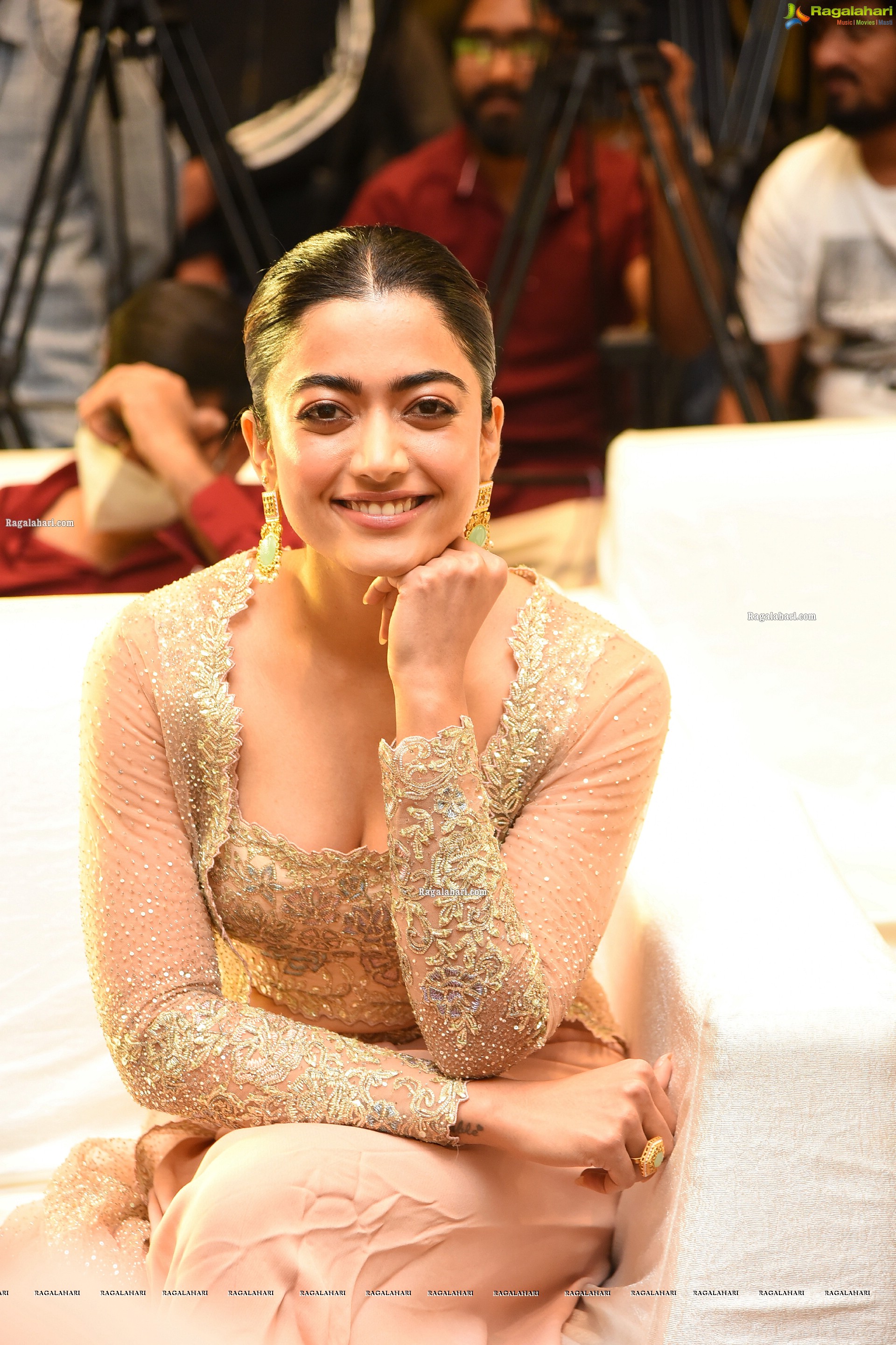 Rashmika Mandanna at Pushpa Movie Press Meet, HD Photo Gallery