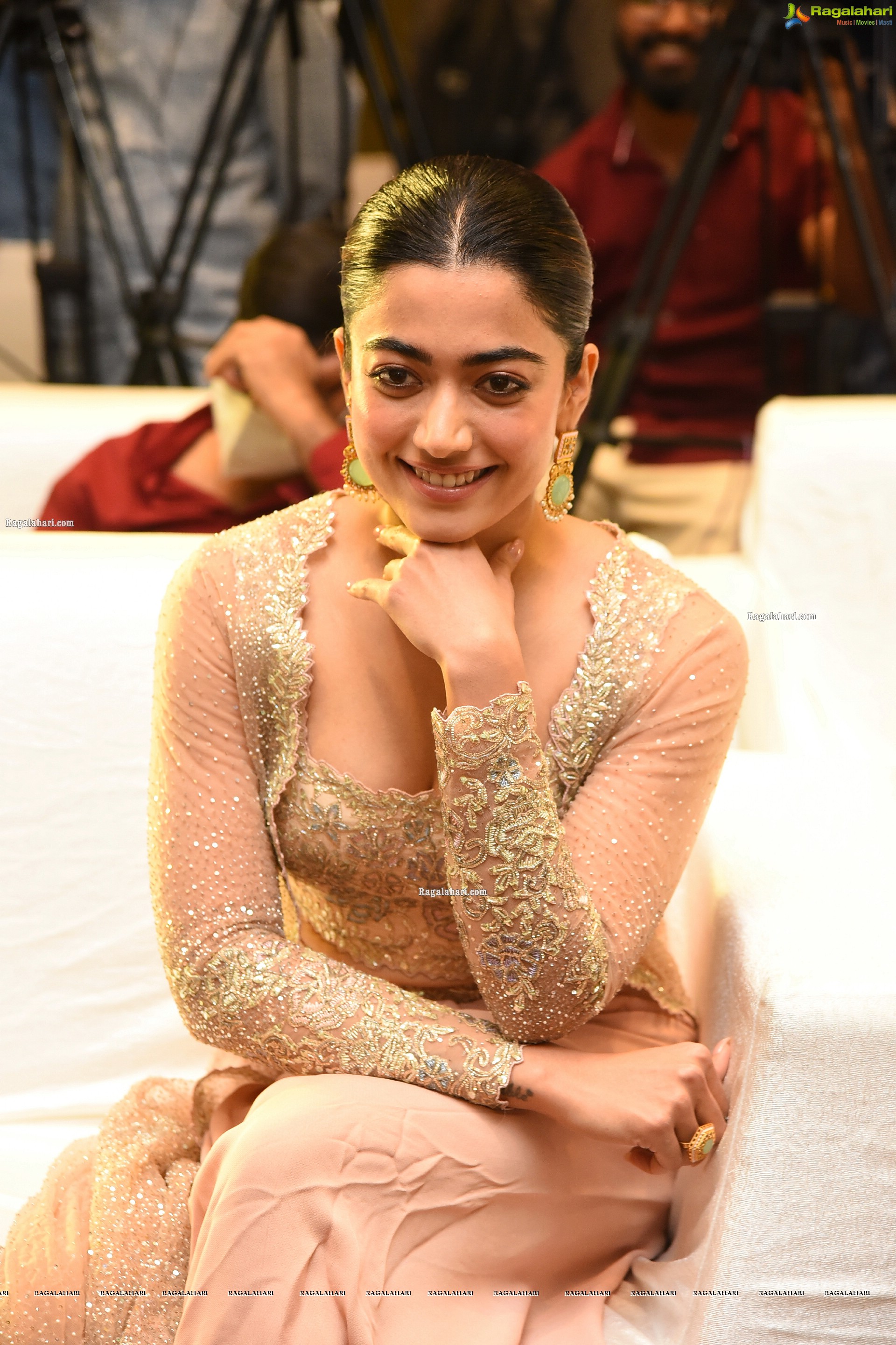 Rashmika Mandanna at Pushpa Movie Press Meet, HD Photo Gallery