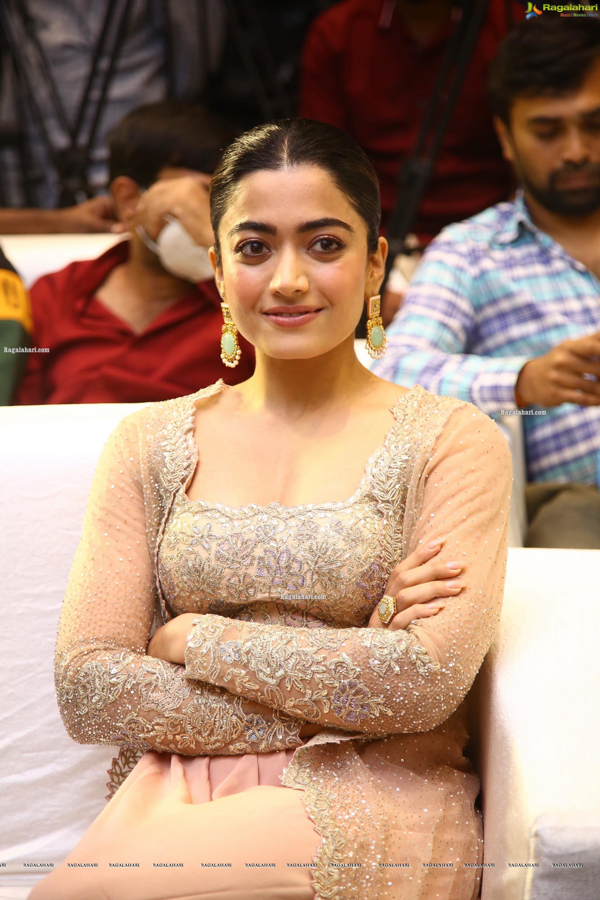 Rashmika Mandanna at Pushpa Movie Press Meet, HD Photo Gallery