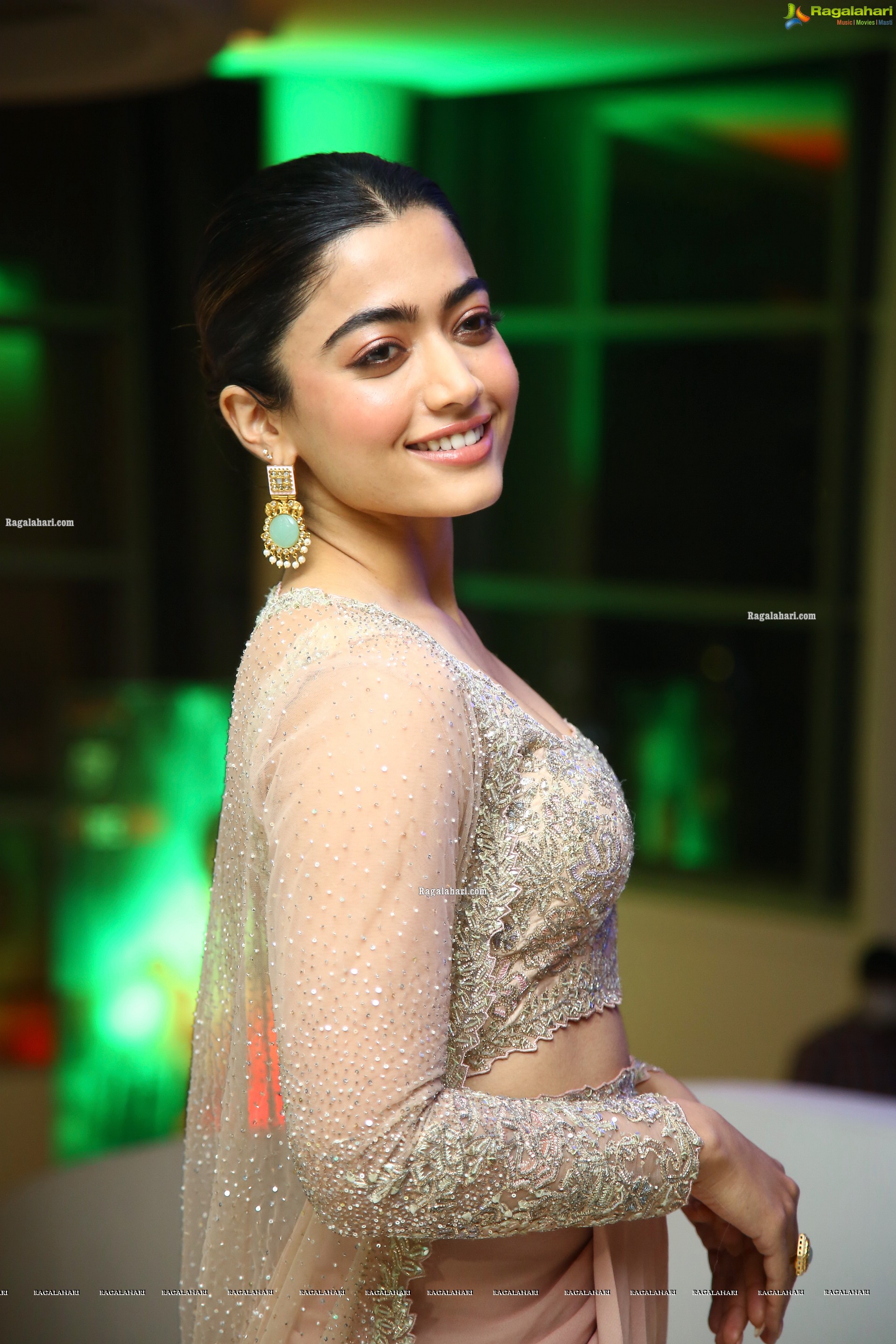 Rashmika Mandanna at Pushpa Movie Press Meet, HD Photo Gallery