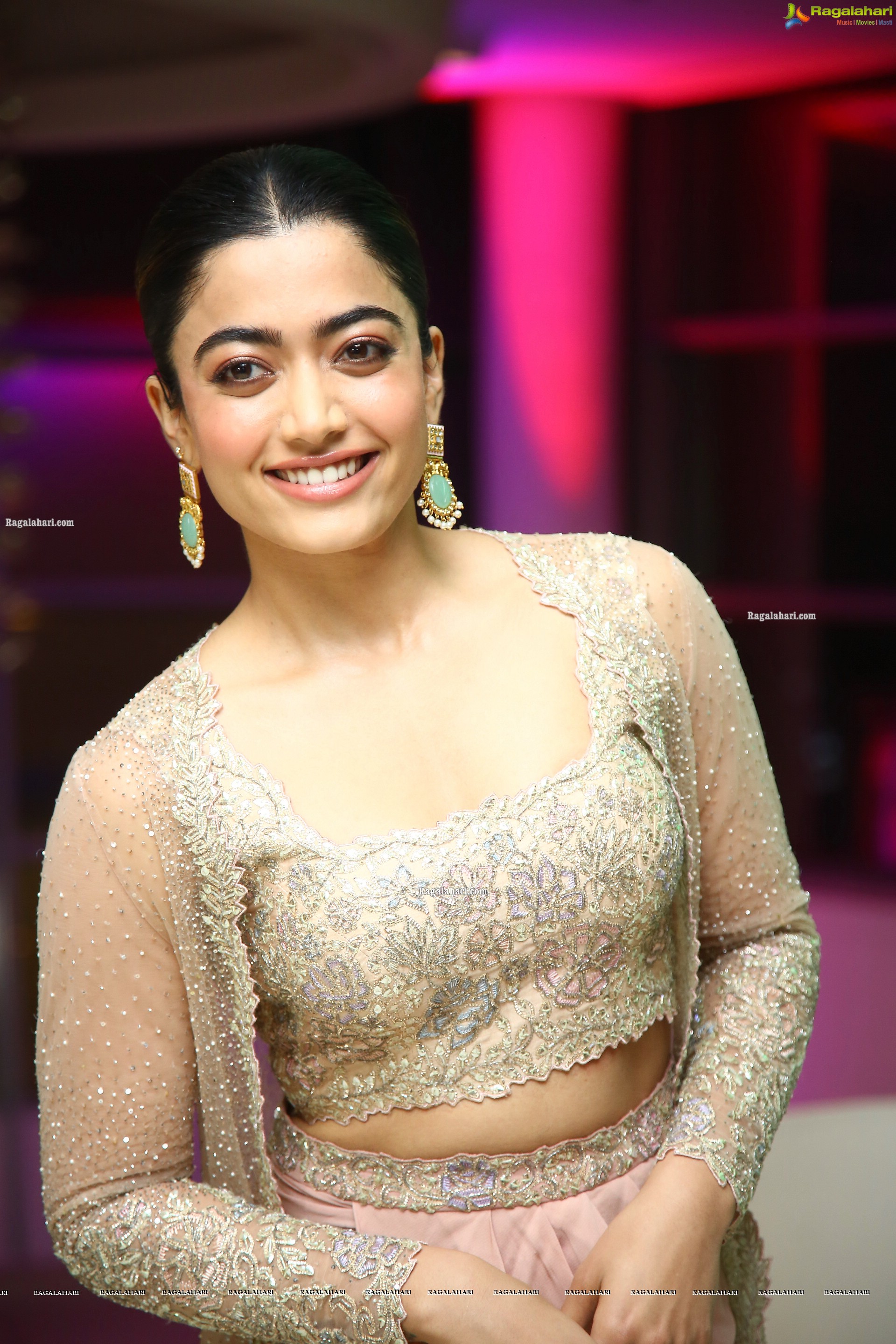 Rashmika Mandanna at Pushpa Movie Press Meet, HD Photo Gallery